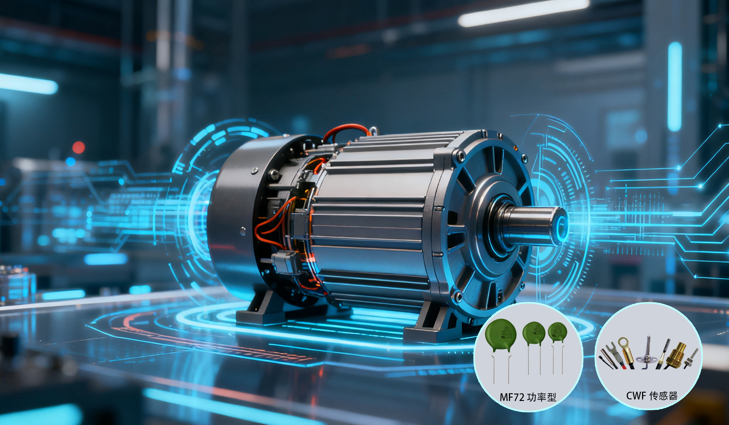 電機控制熱敏電阻器應用案例！