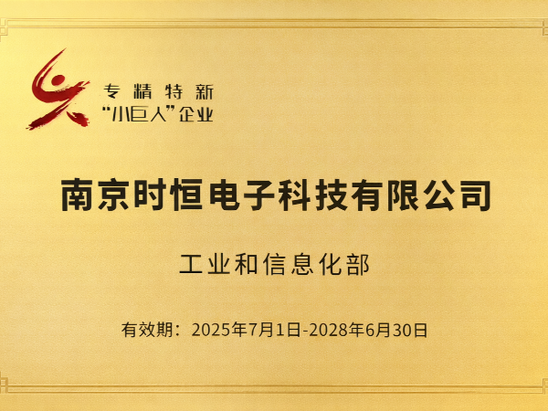 國家級專精特新小巨人企業